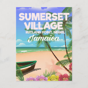 Sumerset Village Jamaika Reiseplakat Postkarte