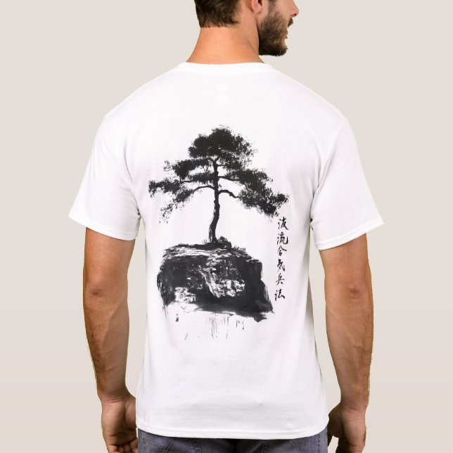 Sumi-e Bonsai T-Shirt (Rückseite)