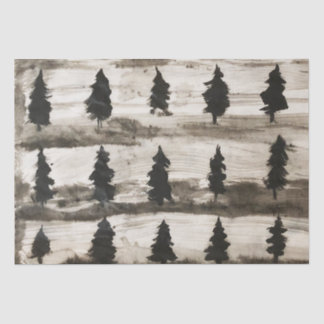 Sumi Ink Woods Tissue Paper Seidenpapier