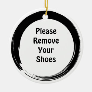 Sumi offener Kreis-Tür-Aufhänger Keramik Ornament