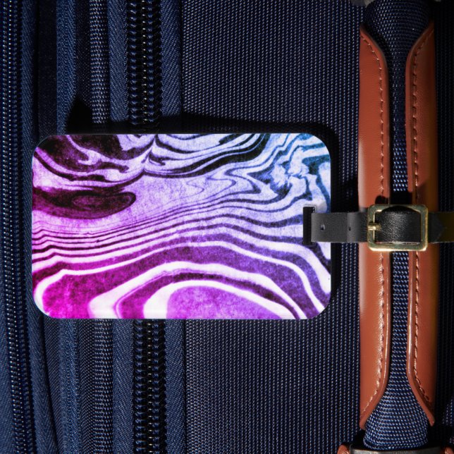 Suminagashi-Gepäckmarke Gepäckanhänger (Vorderseite Insitu 4)