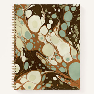 Suminagashi Marbled Paper Replica Notizbuch