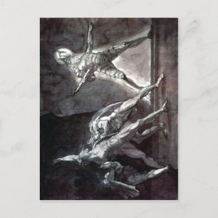 Summary Henry Fuseli - Hamlet and his father's Gho Postkarte