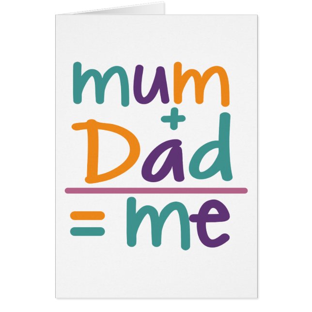 Summe + Vater = ich (Vorne)