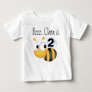 Summen-Hummel-kundengerechter Geburtstags-T - Baby T-shirt