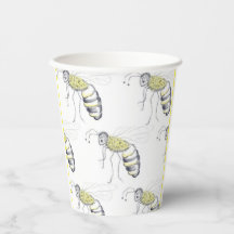 Summen mit Stil – Bienen-Illustrationsbecher