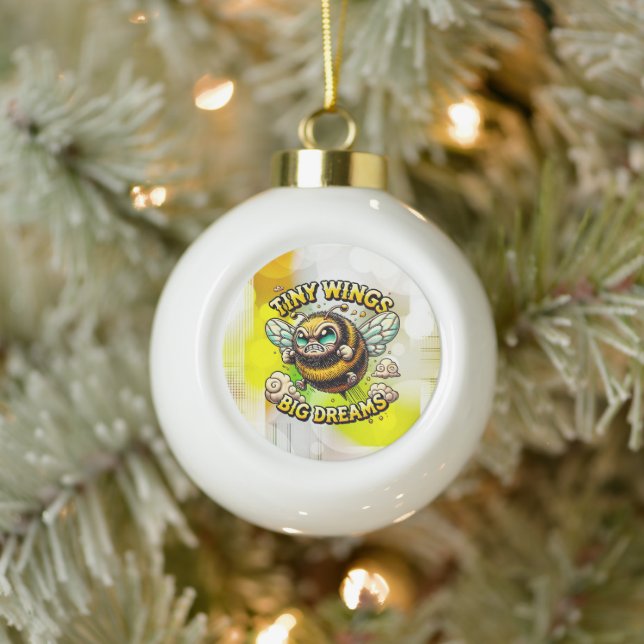 Summen nach Größe Keramik Kugel-Ornament (Baum)