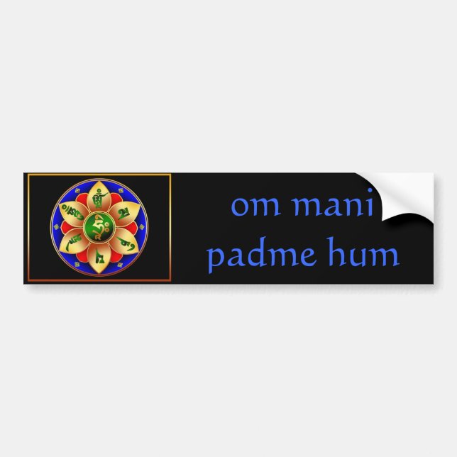 Summen OM Mani Padme Autoaufkleber (Vorne)