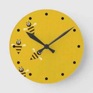 Summen-Zeit Runde Wanduhr