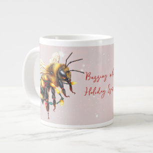 Summend vor festlicher Stimmung Bienen in Lichterk Jumbo-Tasse