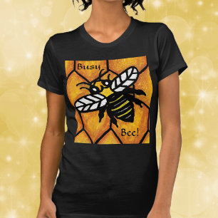Summende beschäftigte süße Biene Honigwabe T-Shirt