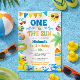 Summer 1st Birthday Invitation - One in the Sun Einladung