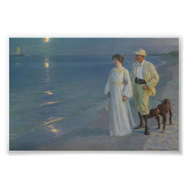 Summer Abend am Skagen Beach Fotodruck (Vorne)