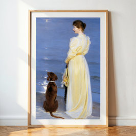 Summer Abend in Skagen, P.S.Krøyer, Art Poster