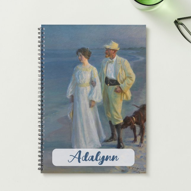 Summer Abend Peder Severin Krøyer Art Dänemark Notizbuch (Von Creator hochgeladen)