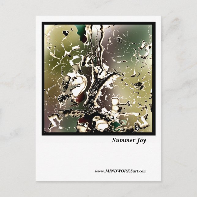 Summer Abend Postkarte (Vorderseite)