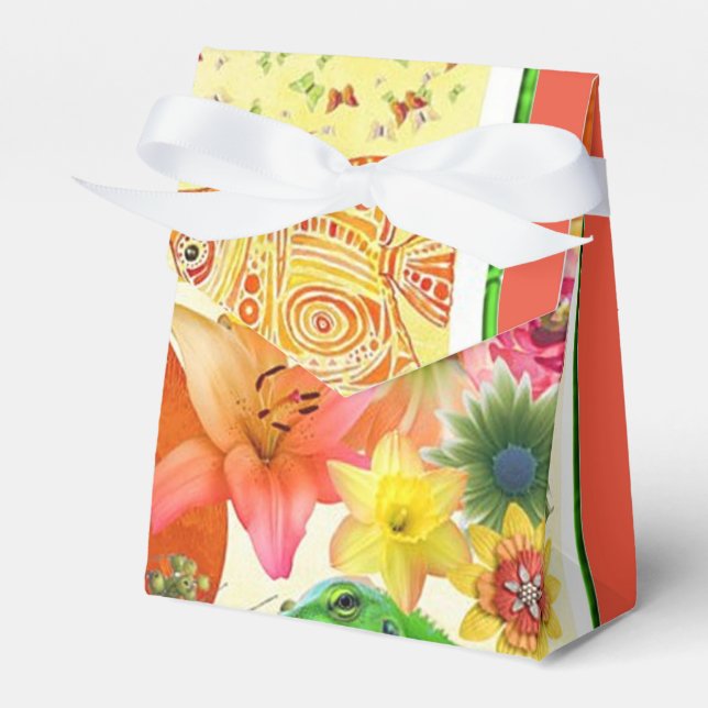 Summer Abstrakt Favor Box Geschenkschachtel (Vorderseite)