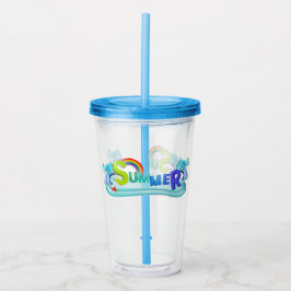 Summer Acrylic Tumbler Acryltrinkbecher