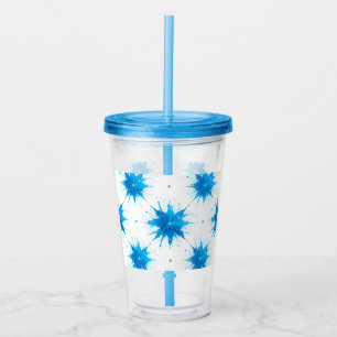 Summer Acrylic Tumbler of Splash Square Wave Acryltrinkbecher