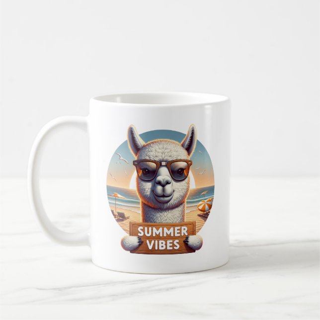 Summer Alpaca Kaffeetasse (Links)