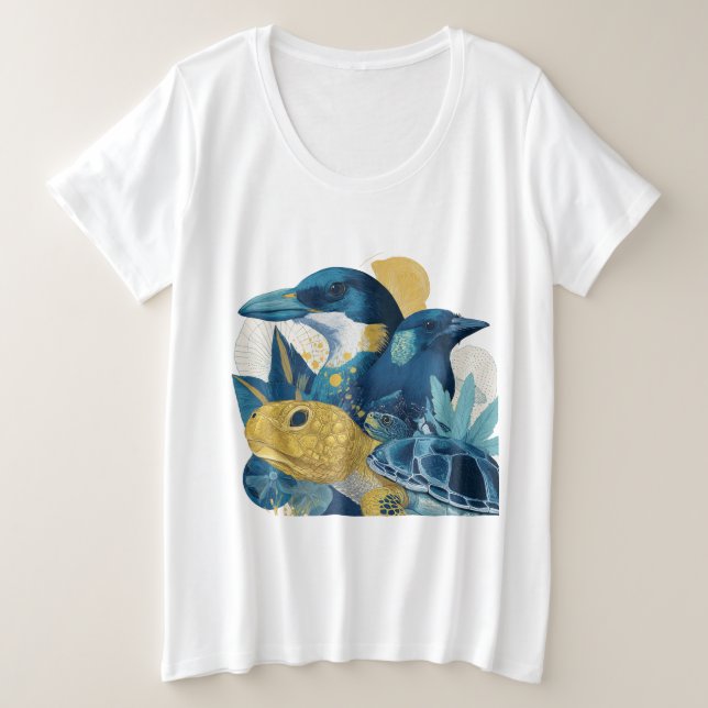 Summer Animals Beach T-Shirt Gift (Design vorne)