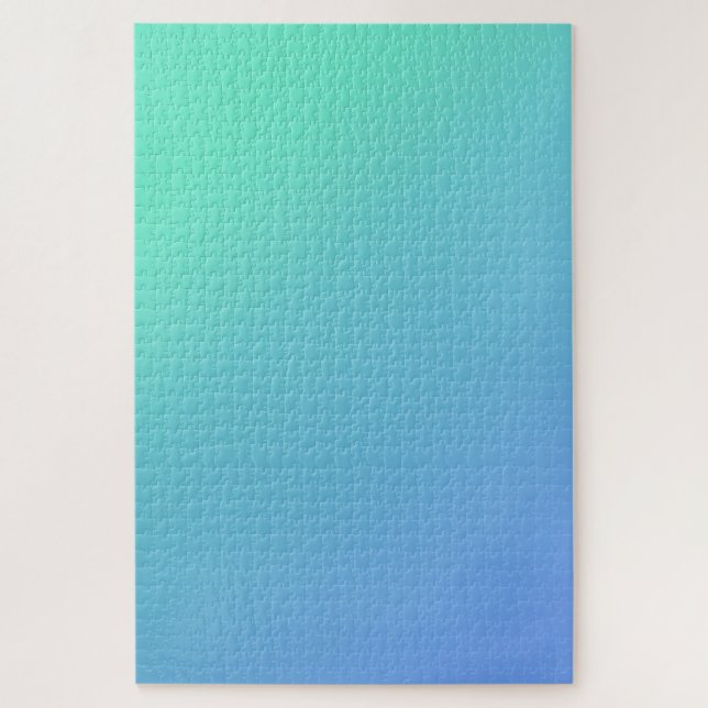 Summer Aqua - Einfach Blau bis Aquamarines Licht Puzzle (Vertikal)