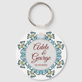 Summer Aquamarine | Hochzeitlicher Schlüsselanhäng Schlüsselanhänger