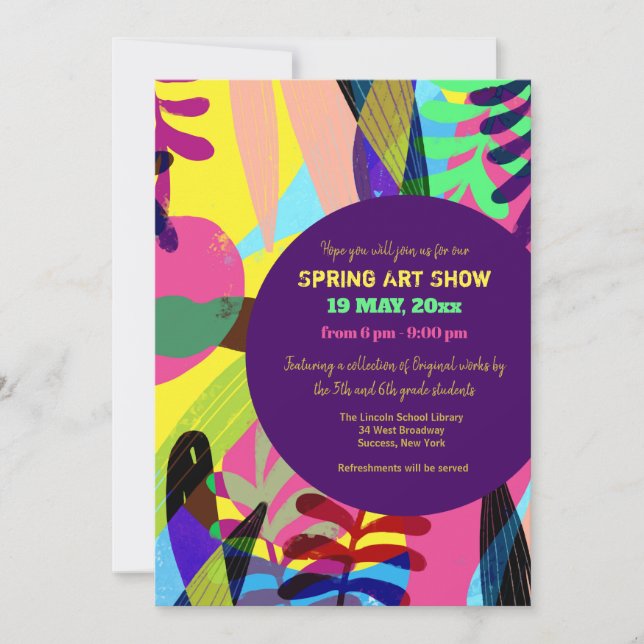 Summer Art Show Einladung (Vorderseite)