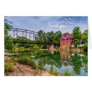 Summer at War Eagle Mill Danke Karte