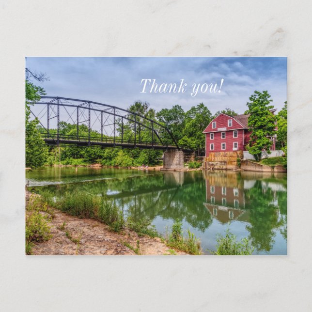 Summer at War Eagle Mill Danke, Postcard Postkarte (Vorderseite)