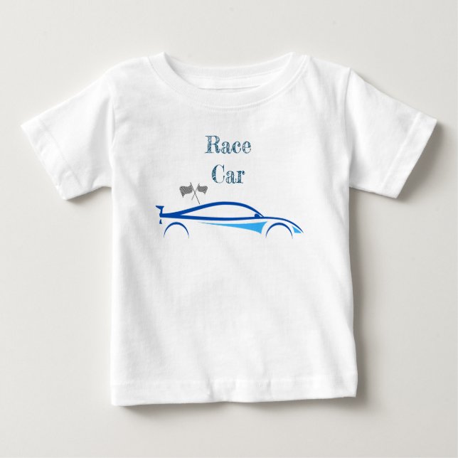 Summer Baby Boys Rennwagen Baby T-shirt (Vorderseite)