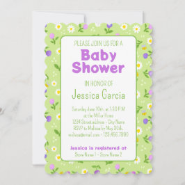 Summer Baby Dusche Einladung Naturbienen