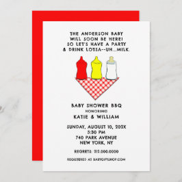 Summer Baby Shower GRILLEN Einladung