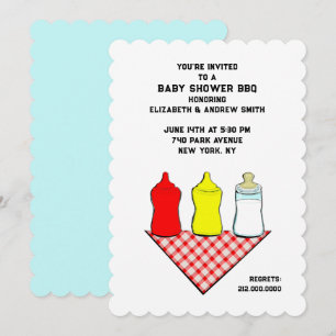 Summer Baby Shower GRILLEN Einladung