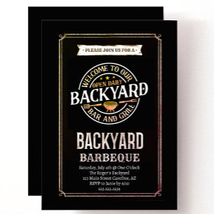 Summer Backyard GRILLEN Party Einladung