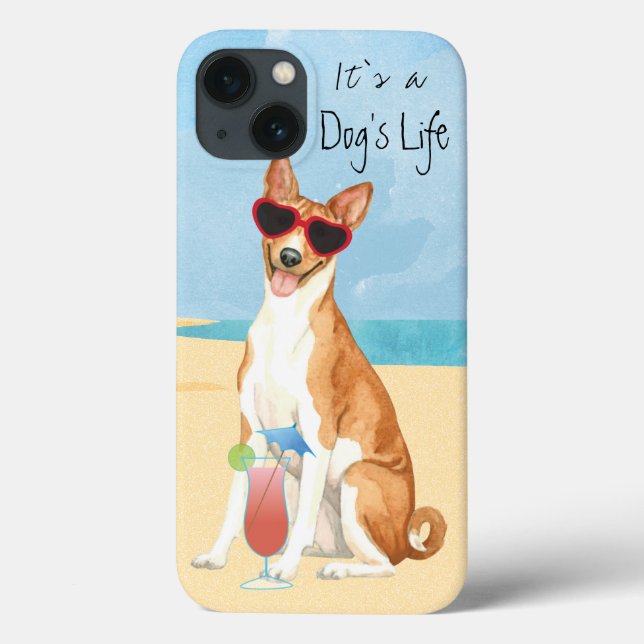 Summer Basenji Case-Mate iPhone Hülle (Rückseite)