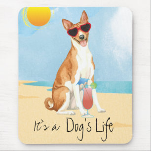 Summer Basenji Mouse Pad Mousepad