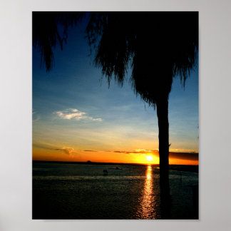 Summer Bay Sunset Poster