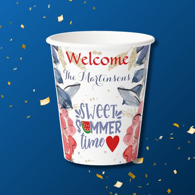 Summer BBQ Picnic Personalized   Pappbecher (Von Creator hochgeladen)