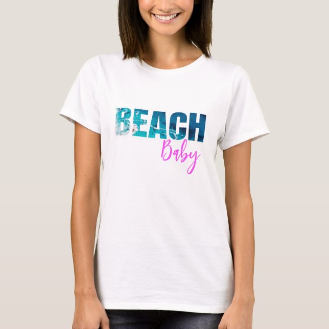 Summer Beach Baby Lässig - Ladys T - Shirt (Vorderseite)