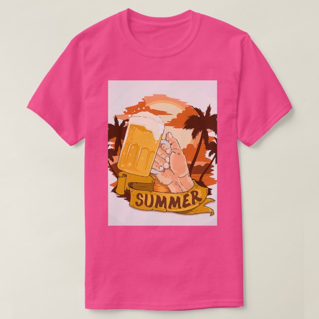 Summer Beach Bier Party T-Shirt (Design vorne)