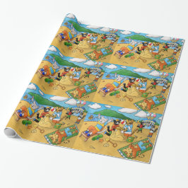 Summer Beach Cats Geschenkpapier