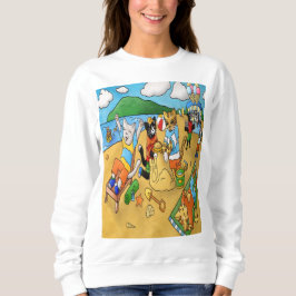 Summer Beach Cats Sweatshirt