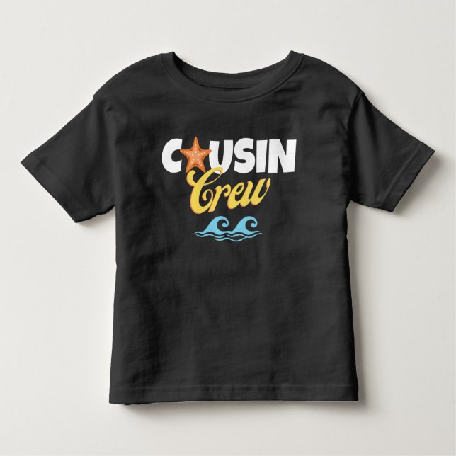 Summer Beach Cousin Crew Matching Kleinkind T-shirt (Vorderseite)