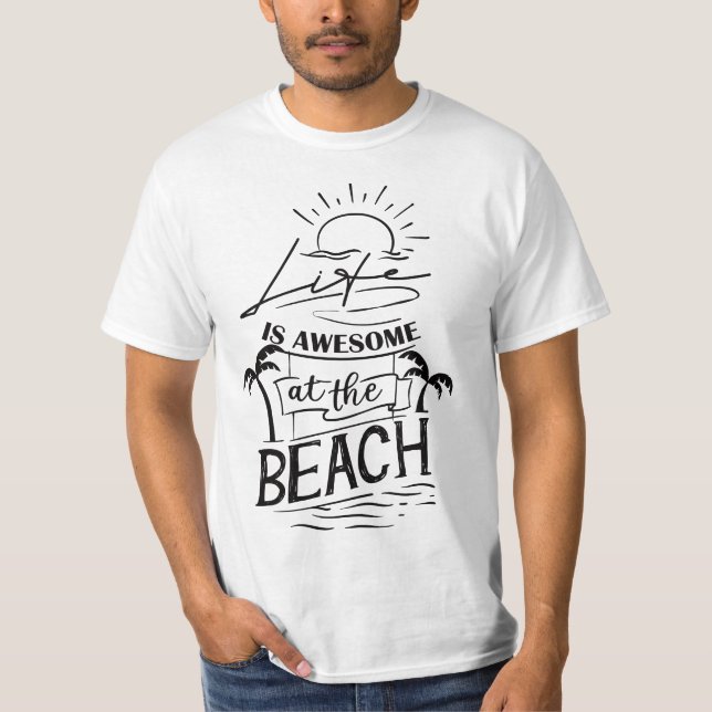 Summer Beach Design T-Shirt (Vorderseite)