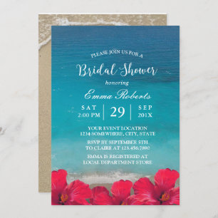 Summer Beach Elegantes Brautparty Einladung