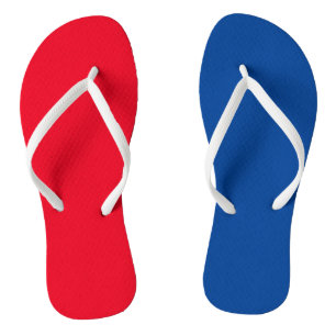 Summer Beach Flip Flops, Patriotic 4. Juli Red Flops