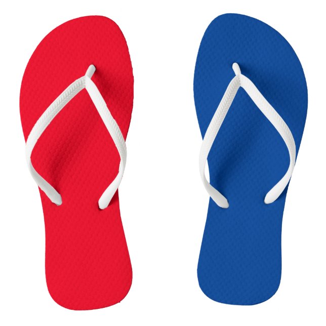Summer Beach Flip Flops, Patriotic 4. Juli Red Flops (Fußbett)