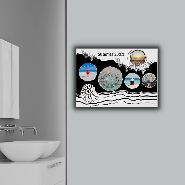 Summer Beach Fun Instagram Collage Poster (Summer Beach Fun Instagram Collage Poster)