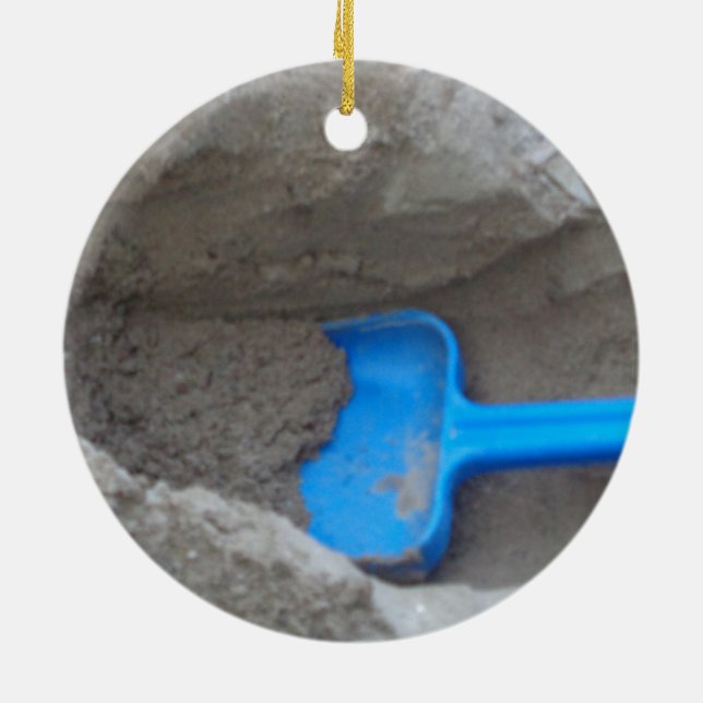 Summer Beach Gravitation Sand Shovel, Scoop, Playi Keramikornament (Hinten)